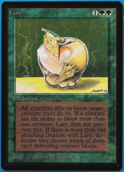 Lure Beta MINT Green Uncommon MAGIC THE GATHERING MTG CARD (ID# 502596) ABUGames - Image 1