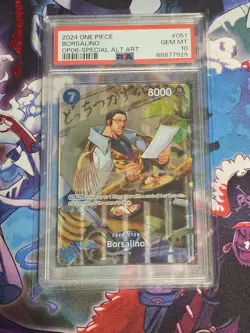 One Piece Wings Of The Captain Borsalino 051 Special Alt Art SP PSA 10 English - Image 1