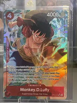 Monkey.D.Luffy OP12-015 alternate art super rare foil Legacy of the Master - Image 1
