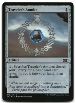MTG Traveler's Amulet Foil C Double Masters 2022 316 LP - Image 1