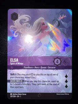 2023 Disney Lorcana Enchanted Elsa - Spirit of Winter (En) First Chapter 207/204 - Image 1
