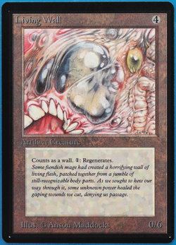 Living Wall Beta MINT Artifact Uncommon MAGIC MTG CARD (ID# 502595) ABUGames - Image 1