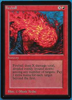 Fireball Beta MINT Red Common MAGIC THE GATHERING MTG CARD (ID# 502591) ABUGames - Image 1