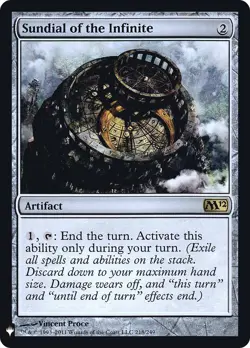 🧙Sundial Of The Infinite 218/249 PLST The List MTG - Image 1
