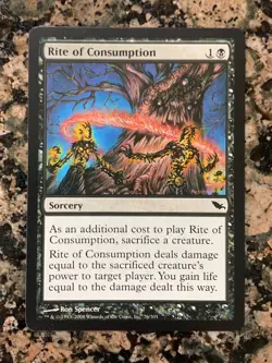 MTG Rite of Consumption x1 Shadowmoor NM, Magic the Gathering - Image 1