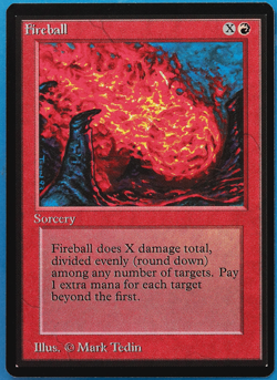Fireball Beta MINT Red Common MAGIC THE GATHERING MTG CARD (ID# 502590) ABUGames - Image 1