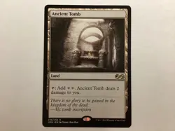 MTG Ultimate Masters ANCIENT TOMB NM (BIN) Graded Power - Image 1
