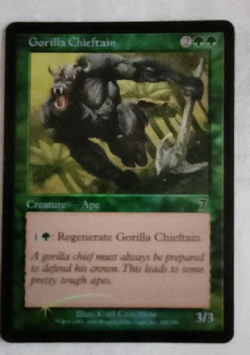 Gorilla Chieftain FOIL Seventh Edition LP Lightly Played MTG - Image 1