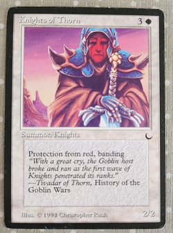Knights of Thorn The Dark LP Lightly Played MTG - Image 1