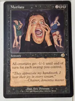 Mutilate - Torment - Magic the Gathering MTG Nice! - Image 1