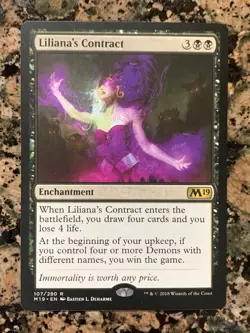 MTG Liliana's Contract x1 Magic 2019 M19 NM, Magic the Gathering - Image 1