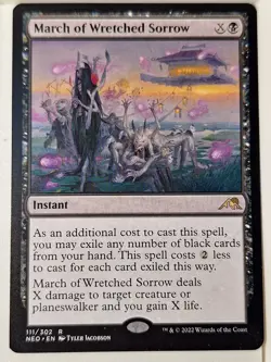 March of Wretched Sorrow - Kamigawa: Neon Dynasty- Magic the Gathering MTG Nice! - Image 1