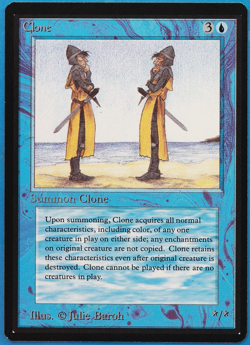 Clone Beta MINT Blue Uncommon MAGIC THE GATHERING MTG CARD (ID# 502577) ABUGames - Image 1