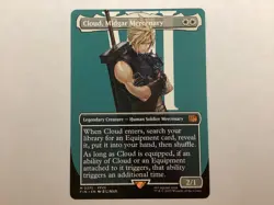 MTG Final Fantasy CLOUD, MIDGAR MERCENARY Borderless NM (BIN) Graded Power - Image 1
