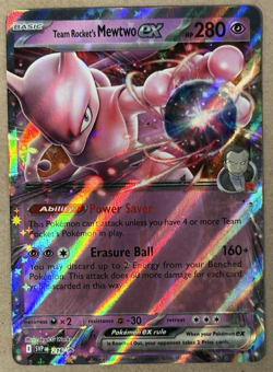 Team Rocket's MewTwo Ex Holo Black Star Promo 216 Pokemon TCG - Image 1