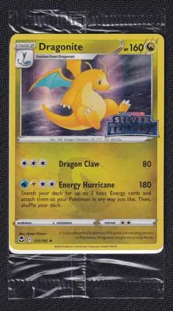 Pokemon Dragonite 131/195 Holo Silver Tempest Stamped Sealed - Image 1