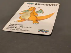 Vintage 1998 KFC Pokemon Dragonite Card (Ungraded) - Image 4