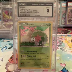 Pokemon Shaymin Promo Black Star Promos XY188 2017 CGC 9 Graded Card - Image 1