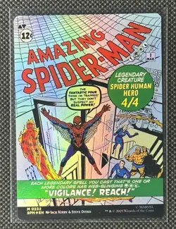 2025 Magic MTG Marvel Spider-Man Borderless Foil Peter Parker / Amazing #0232 - Image 1