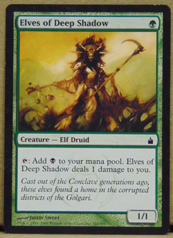 Magic the Gathering MTG Ravnica ELVES OF THE DEEP SHADOW Excellent - Image 1