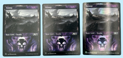 3x Swamp Showcase, Core Set 2021, NM Near Mint, Magic the Gathering MTG - Image 1