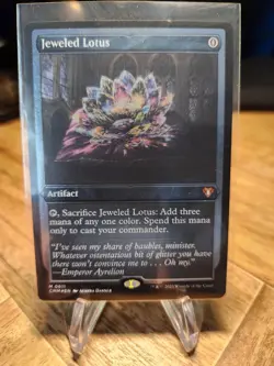 MTG Magic the Gathering Commander Masters Jeweled Lotus Foil Etched #611 NM - Image 1
