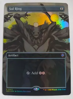 MTG Sol Ring, Strixhaven Codex, NM/Unplayed (Foil, Borderless, Promo, 0427) - Image 1