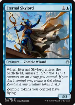 1x Eternal Skylord - Foil Moderate Play, English War of the Spark MTG Magic - Image 1