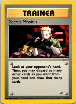 Secret Mission 118/132 Uncommon Gym Heroes Pokemon Moderately Played - Image 1