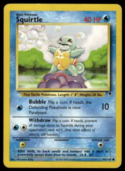 POKEMON SQUIRTLE LEGENDARY COLLECTION 95/110 C MP - Image 1
