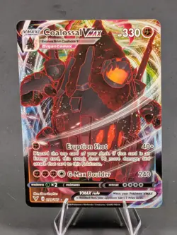 Coalossal VMAX 099/185 Ultra Rare Holo SWSH04: Vivid Voltage Pokemon TCG - Image 1