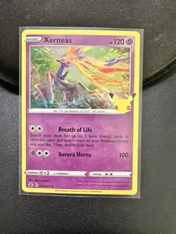 Xerneas - 012/025 - Holo Rare Celebrations Pokemon TCG Near Mint - Image 1