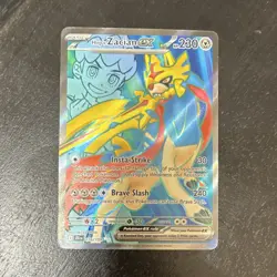 Pokemon TCG Hop's Zacian ex 176/159 Sv09 UR Full Art Holo EN 230 HP - Image 1