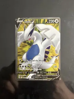 Lugia V 185/195 Full Art Rare Swsh12: Sword & Shield Silver Tempest Pokemon NM - Image 1