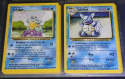 Pokemon TCG - Schiggy 63/102 + Schillok 42/102 (Base Set 1999 / Deutsch) Top!!! - Image 1