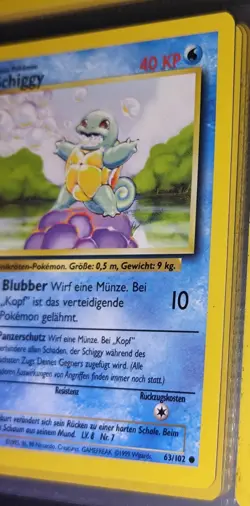 Pokemon TCG - Schiggy 63/102 + Schillok 42/102 (Base Set 1999 / Deutsch) Top!!! - Image 3