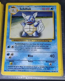 Pokemon TCG - Schiggy 63/102 + Schillok 42/102 (Base Set 1999 / Deutsch) Top!!! - Image 5