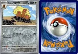 Alolan Dugtrio 123/191 Surging Sparks Pokemon TCG Reverse Holo UC NM - Image 3