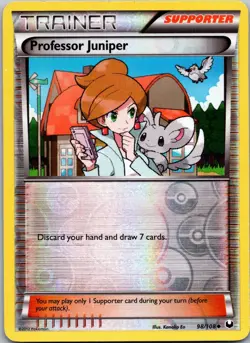 Professor Juniper 98/108 Uncommon Dark Explorers Pokemon Reverse Holo Near Mint - Image 1