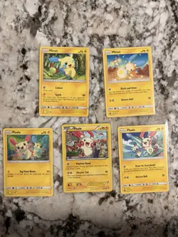 Pokemon TCG Minun And Plusle Lot Of 5 Near Mint Condition English - Image 1