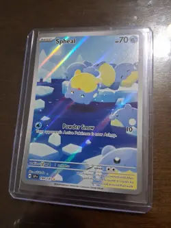 Pokemon TCG Spheal 199/191 Sv08: Surging Sparks Holo Illustration Rare NM - Image 1