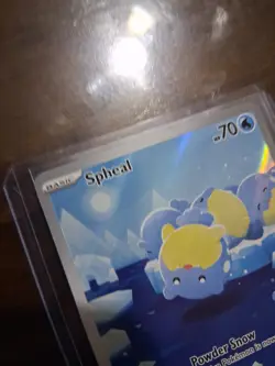 Pokemon TCG Spheal 199/191 Sv08: Surging Sparks Holo Illustration Rare NM - Image 2