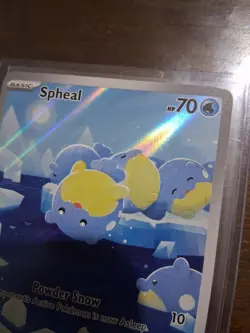 Pokemon TCG Spheal 199/191 Sv08: Surging Sparks Holo Illustration Rare NM - Image 5