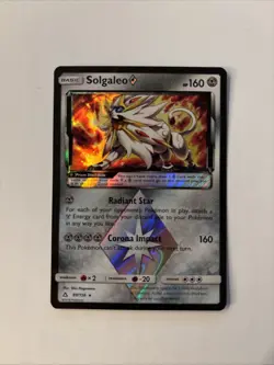 ** Solgaleo Prism Star 89/156 S&M Ultra Prism NM Pokemon - Image 1