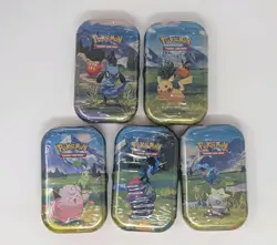 (6) Pokemon TCG ~ ASCENDED HEROES Mini Tins Set ~ New / Factory Sealed - Image 1