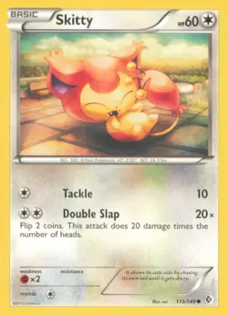 SKITTY 113/149 COMMON BOUNDARIES CROSSED POKEMON NEAR MINT - Image 1