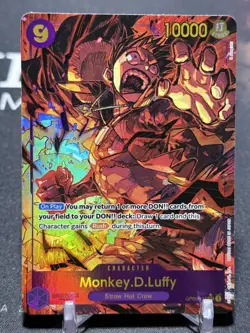 MONKEY D LUFFY - One Piece OP09-119 - AA Alt Art Secret Rare SEC - Emperors - Image 1