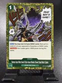 One Piece Legacy of the Master #OP12-037 Demon Aura Nine Sword Style... - Image 1