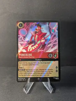 Max Goof Rebellious Teen & Powerline Lorcana TCG Fabled Holofoil Bundle Lot - Image 4