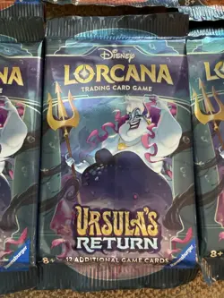 Disney Lorcana TCG Ursula's Return Booster Box- Box Open Individual Packs Sealed - Image 2